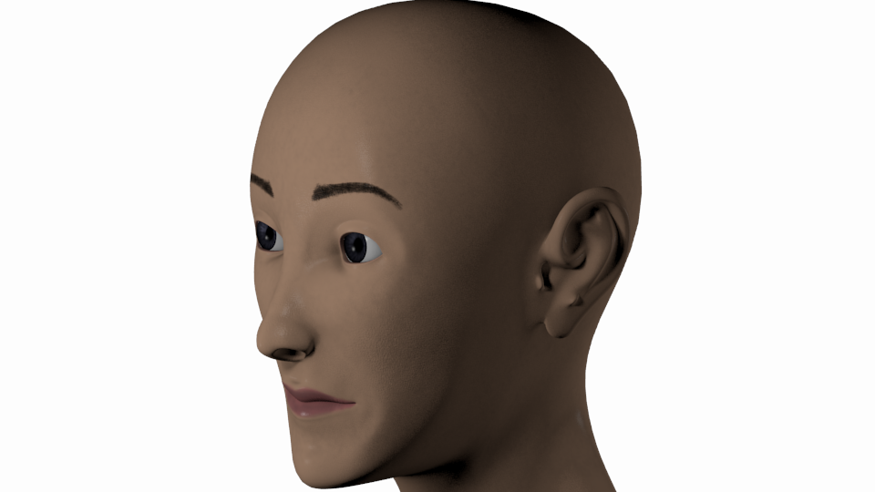 tweaked face topology with tearbuds added