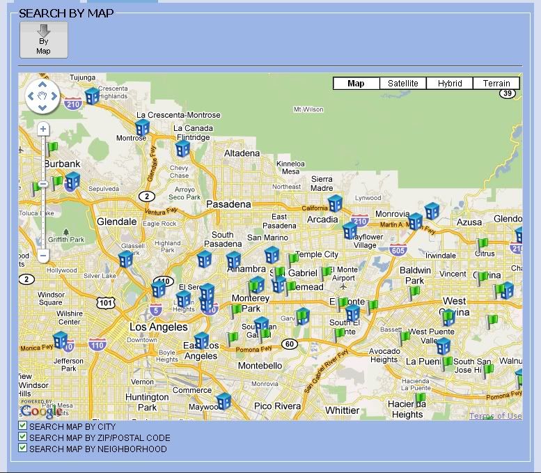 map of pasadena ca