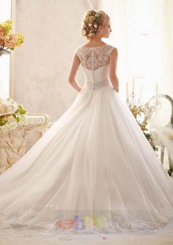 New 2014 Whiteivory Wedding Dress Bridal Gowns Custom Size 2 4 6 8 10 12 14 16 Ebay 2536