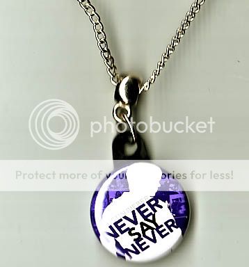 Justin Bieber Never Say Never Pendant Necklace CD Love