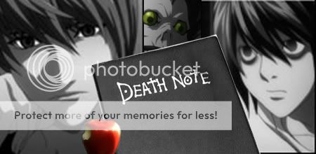 Death Note - The Notebook of Death banner